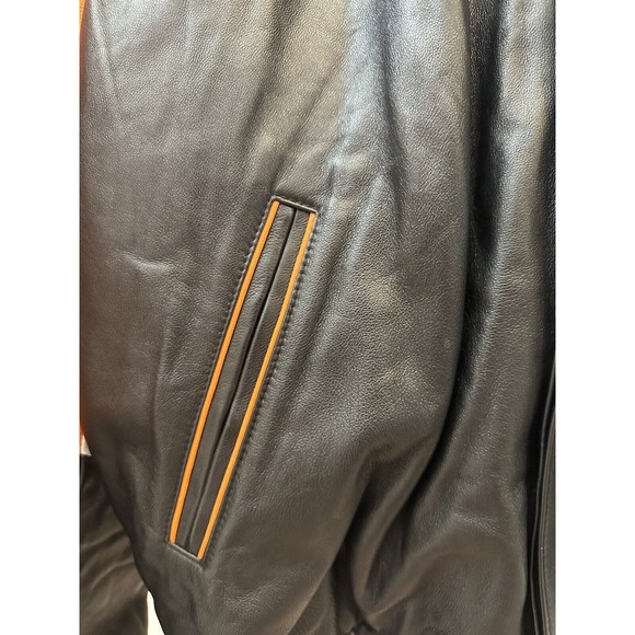 Vintage JH Design Boston Market Leather Jacket XXL Premier Edition USA Promo HTF - Picture 3 of 16